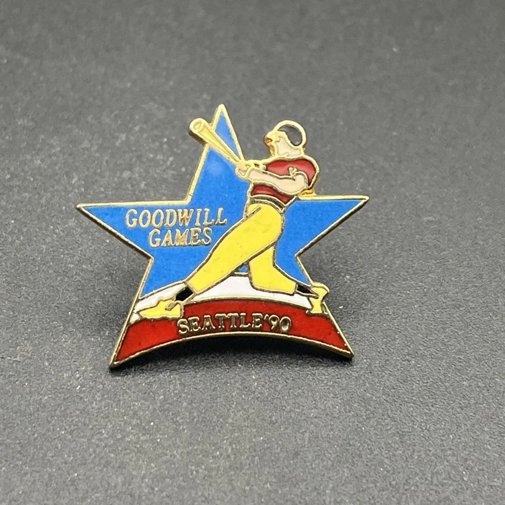 1990 Seattle Goodwill Games Baseball Event‎ Lapel Hat Pin